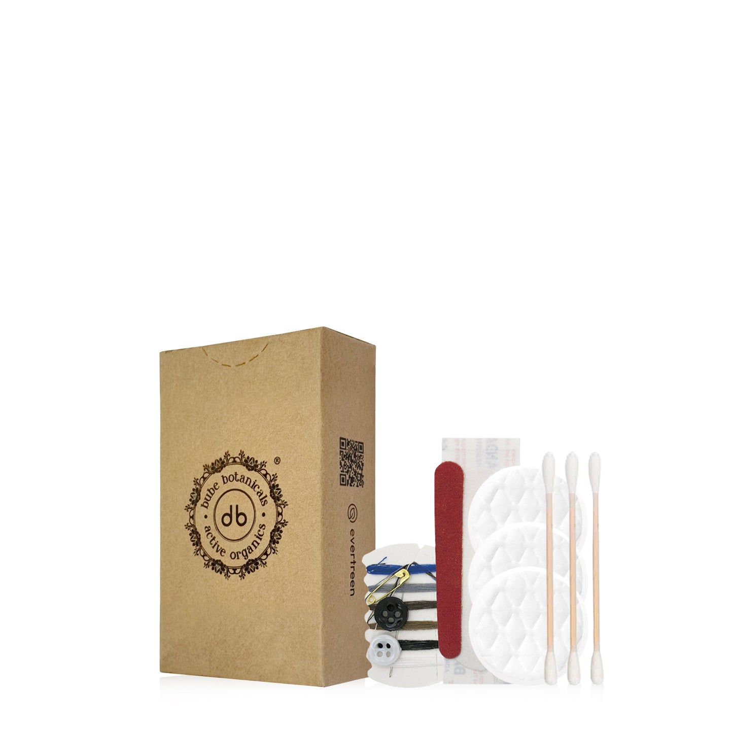 Set de viaje esencial en caja de cartón FSC®.