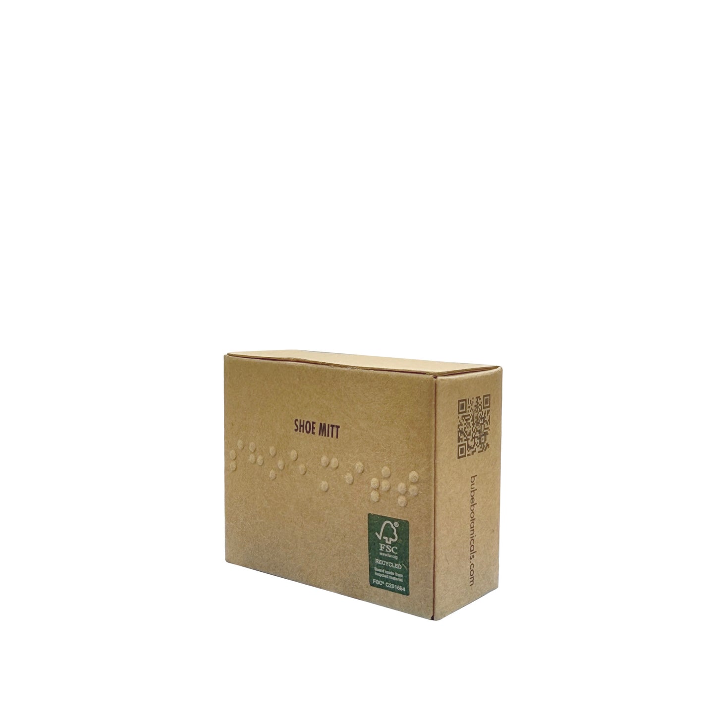 Manopla lustra zapatos tejido non woven en caja de cartón FSC®.